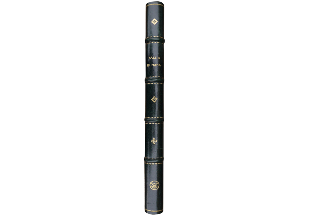 Compendio salud-Kethan-Hurus-Incunabula & Ancient Books-facsimile book-Vicent García Editores-11 Dust jacket spine
